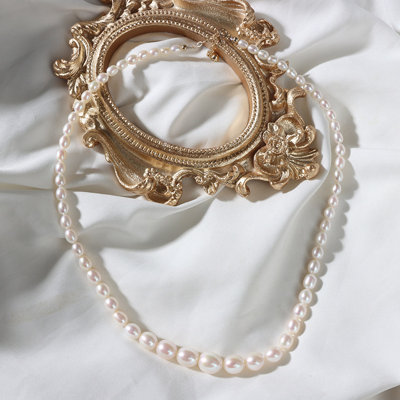 Natural white 40+5cm extension chain