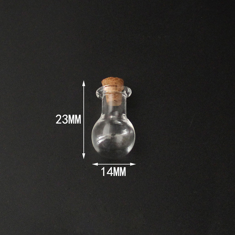 10-499 clear bulb vials + corks