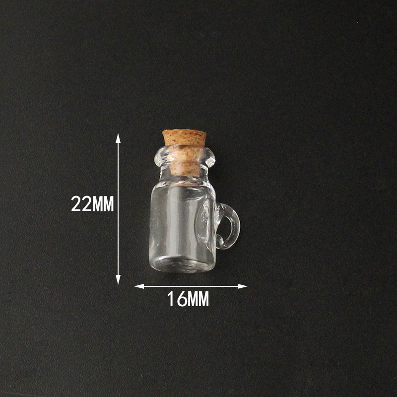 12:Transparent flask with cork