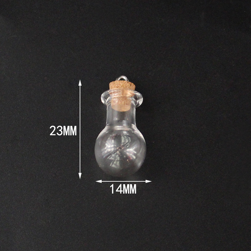 22:Transparent bulb vial   goat eye cork