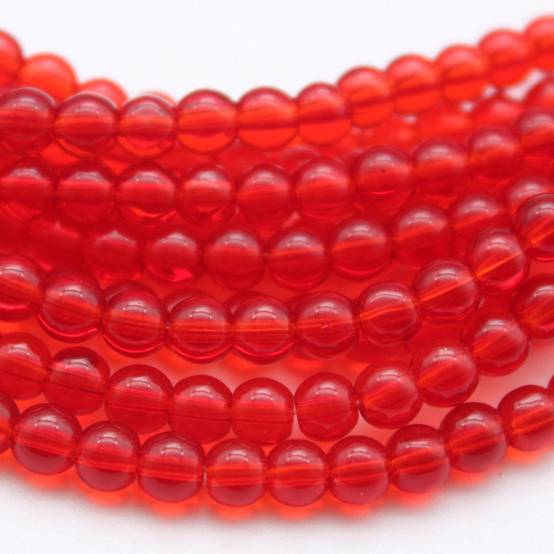 big red 4mm (100 pieces)