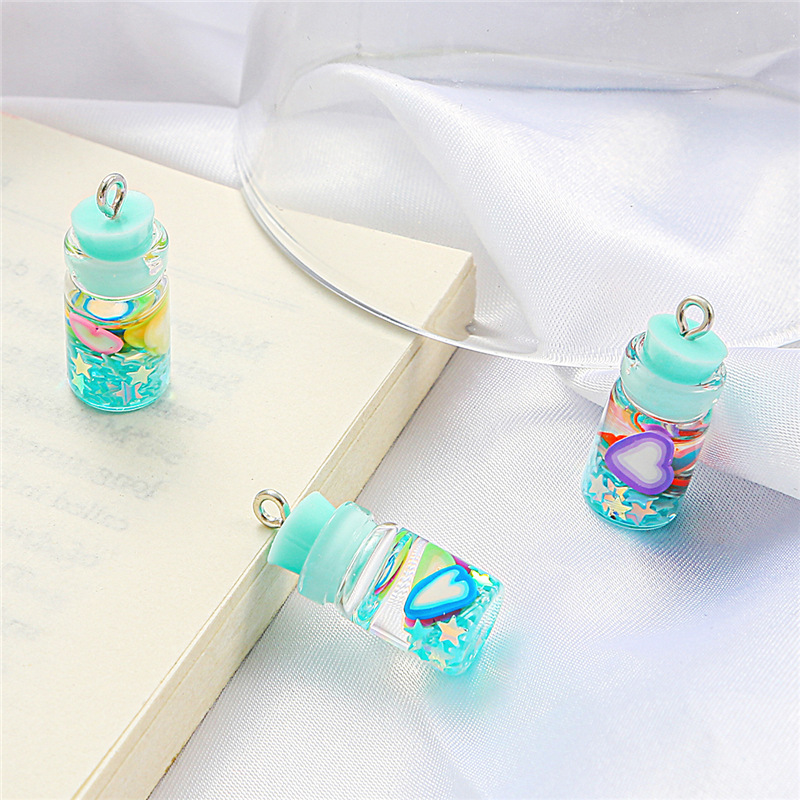 Sequin bottle blue series 20x10mm aperture 2mm6 pc