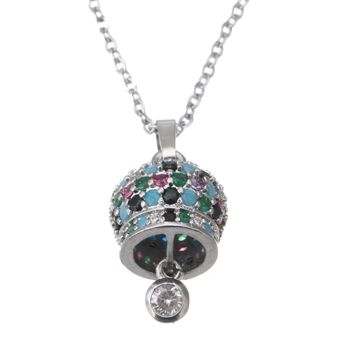 platinum color plated with colorful CZ