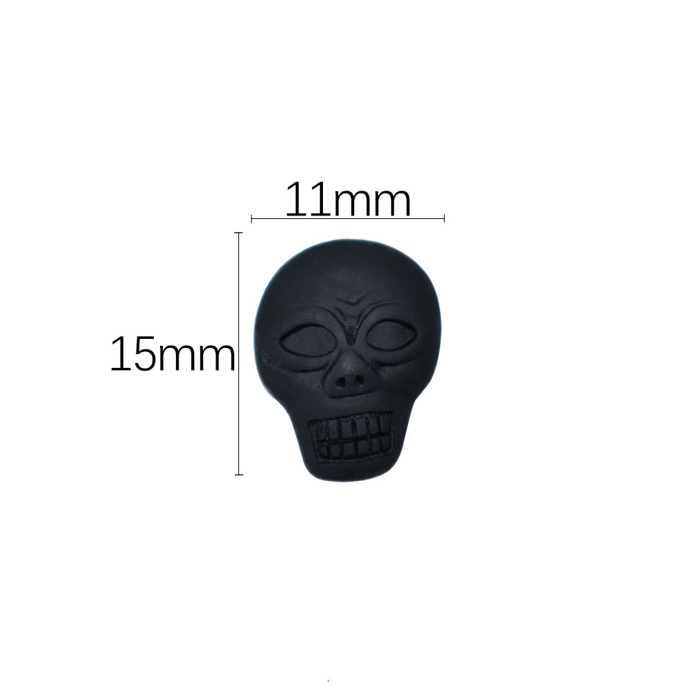 15x11mm black skull (about 27 a pack)