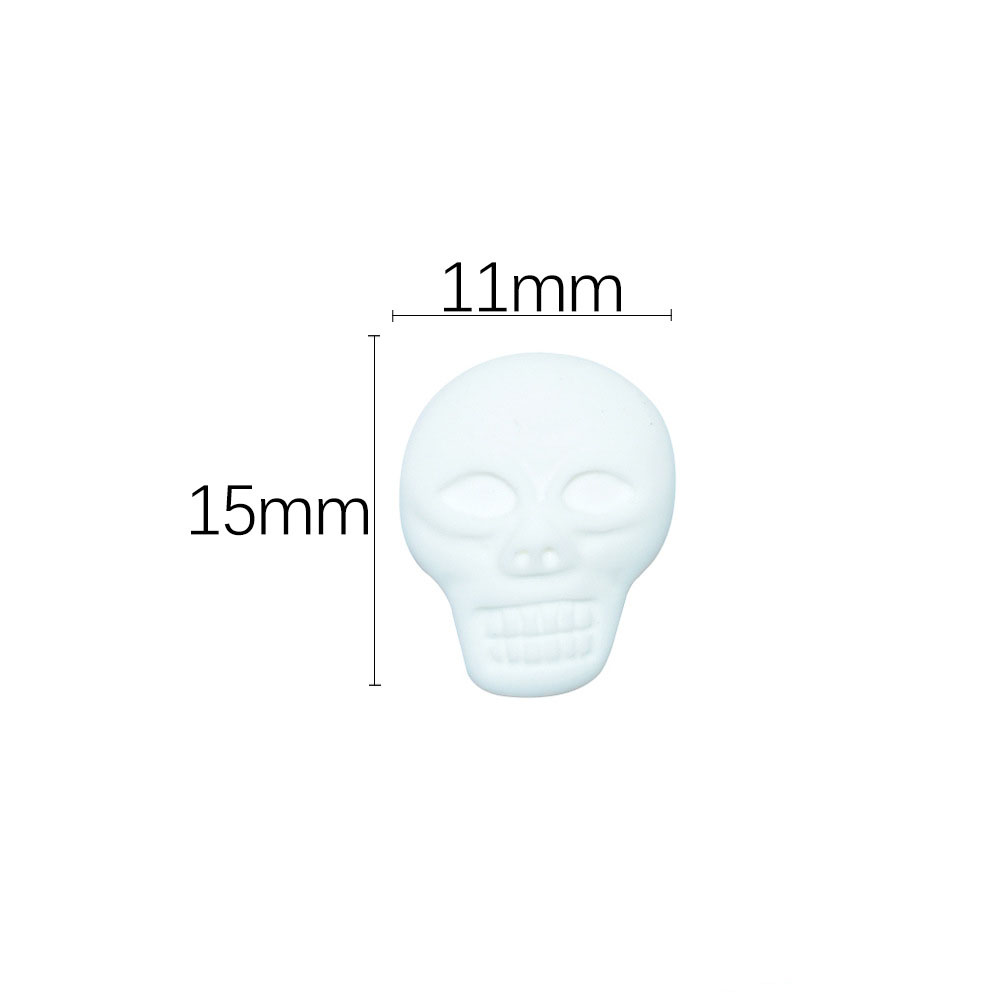 15x11mm white skull (about 27 a pack)