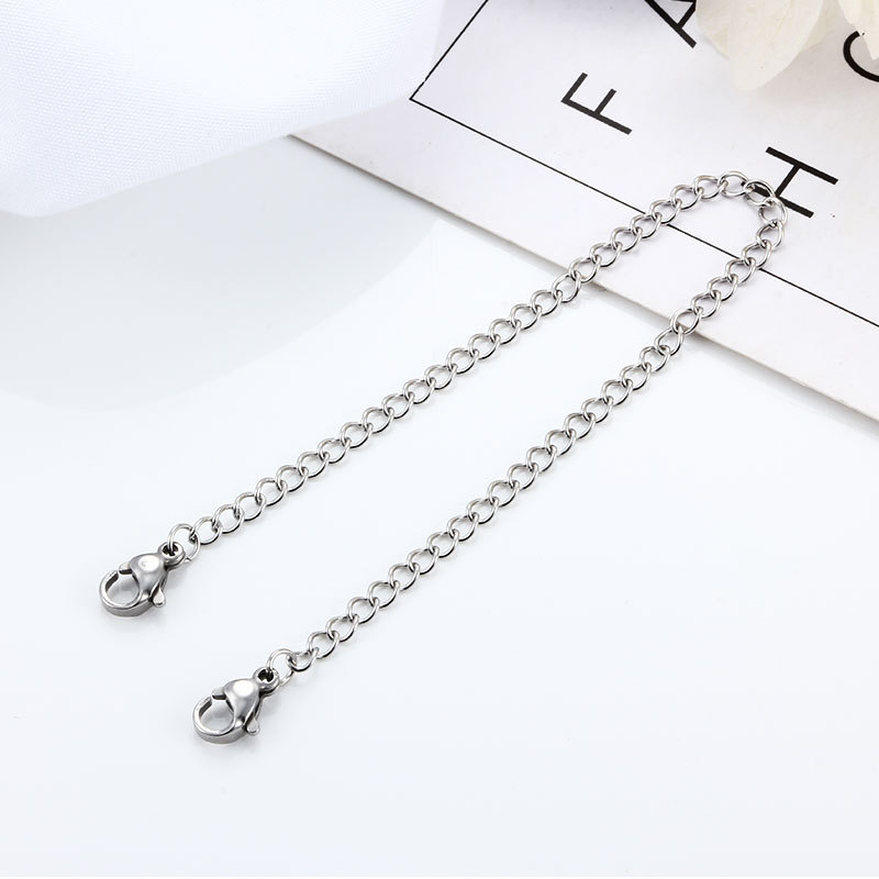 Steel color Chain length 5 cm