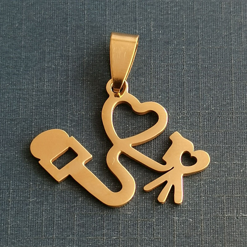 4:gold pendant