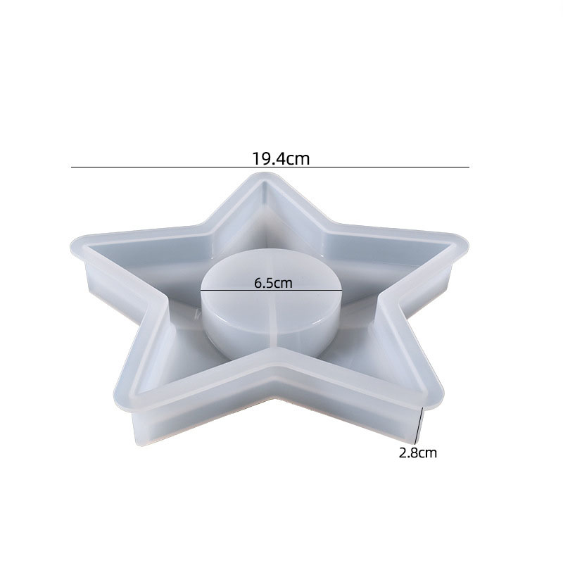 2:Faceted Star Candle Holder Mould