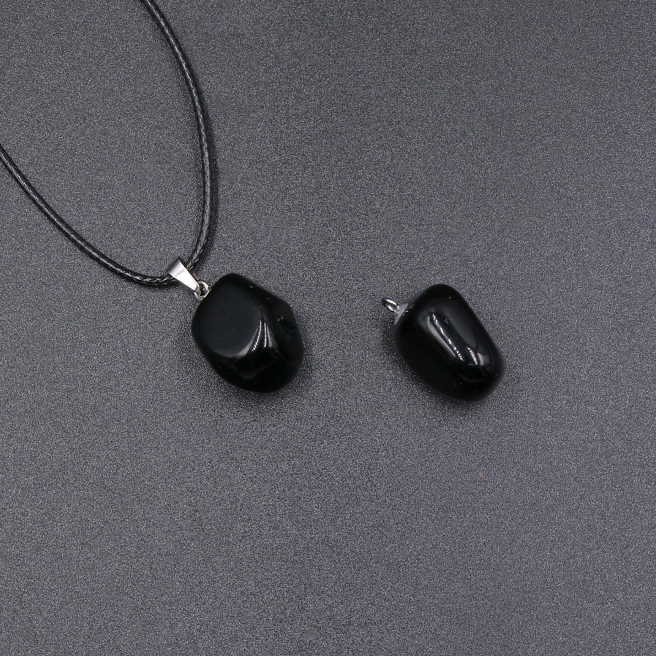 15 Schwarzer Obsidian