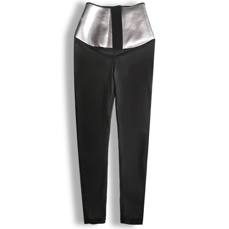 Thickened waist neoprene silver film coated trousers