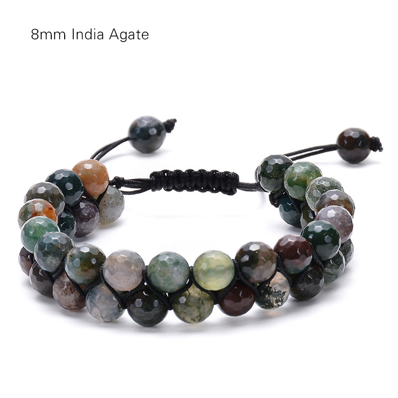 8MM-Indian agate bracelet
