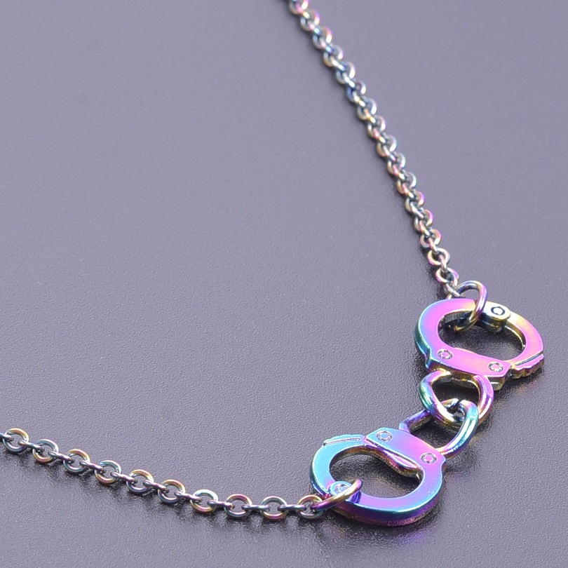 pendant necklace double ring