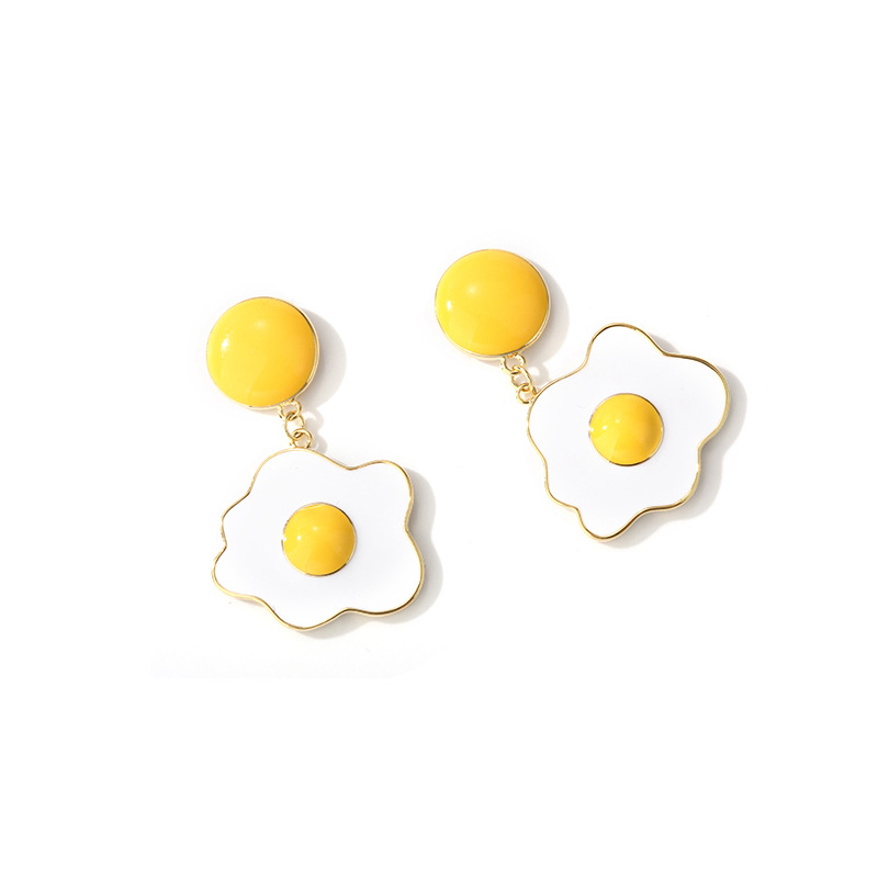 Poached egg yolk beads 40*22mm