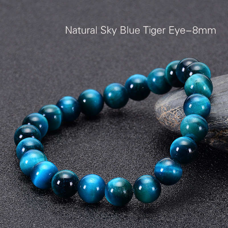 8MM-Blue Tiger Eye Bracelet