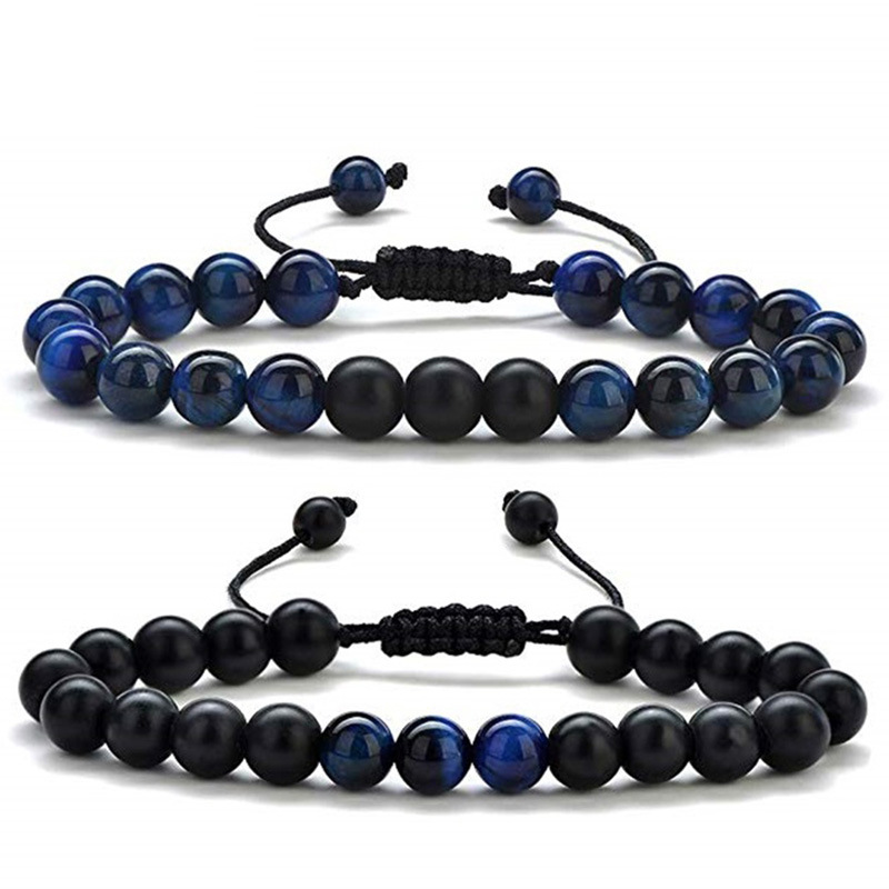 3:Blue Tiger Eye Bracelet (Set)