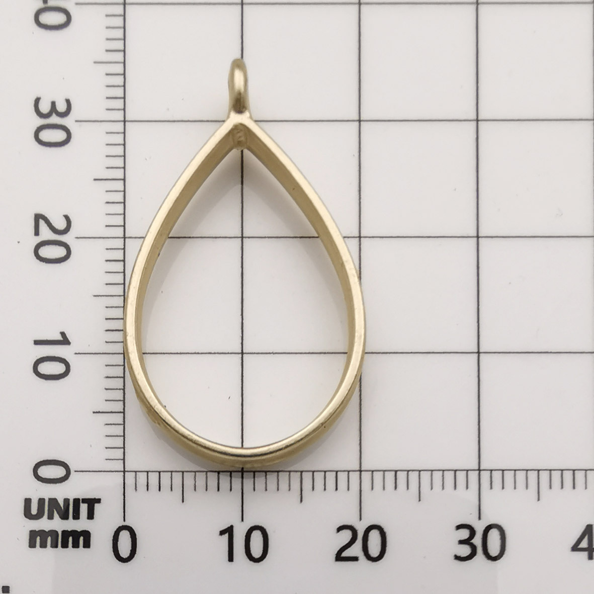 5:Kc Gold Water Drop 20x33mm