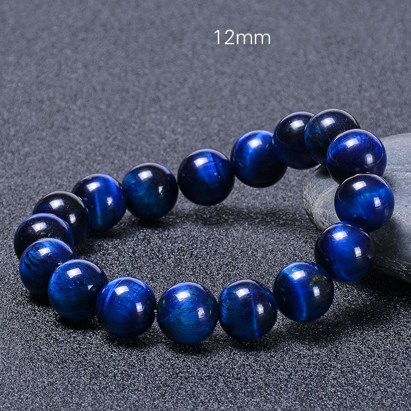 12MM-Blue Tiger Eye Bracelet