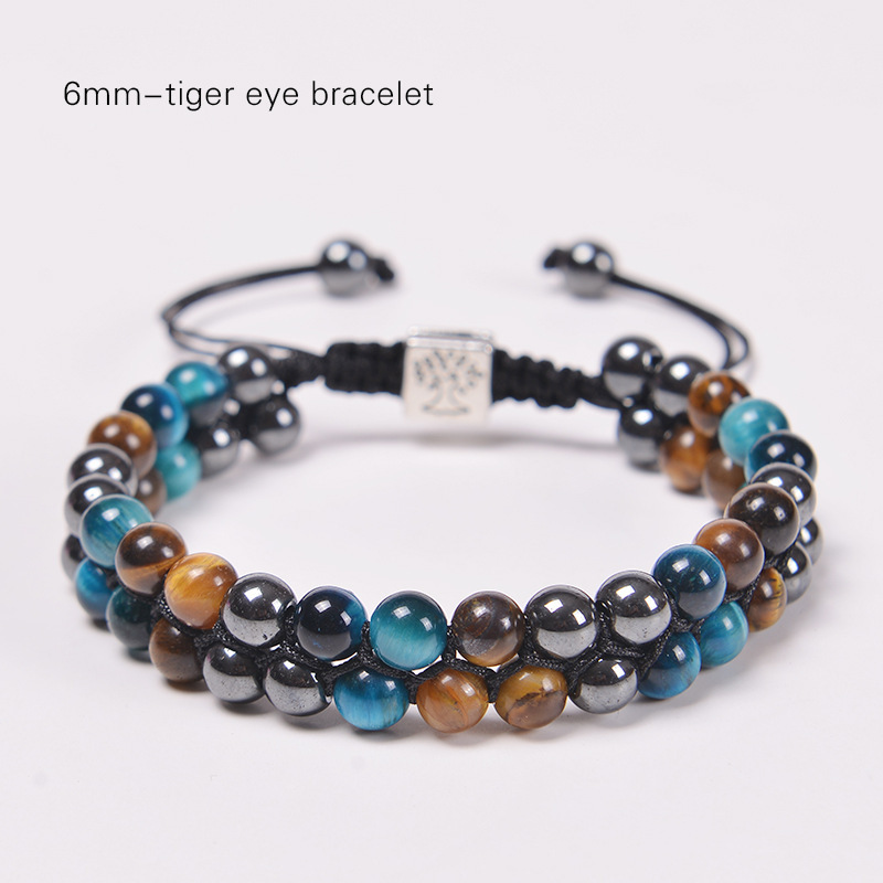 6MM-Tiger Eye Bracelet