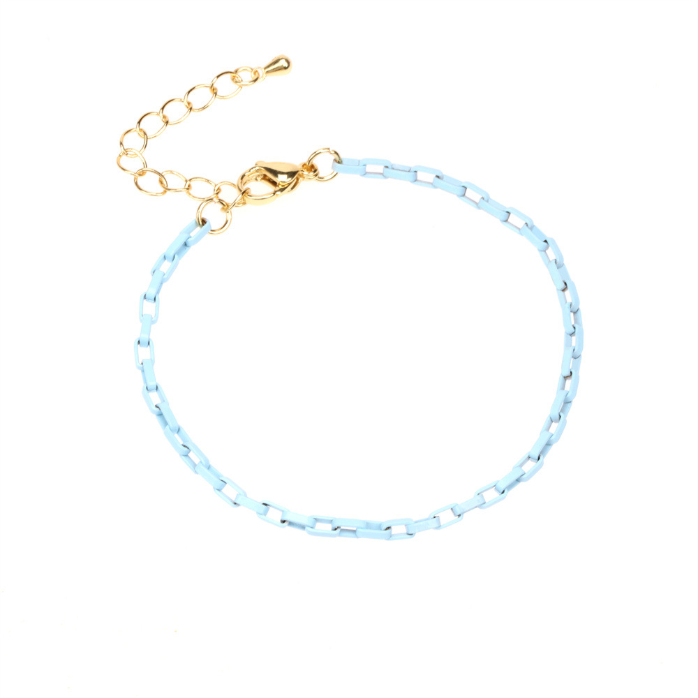 12:light blue bracelet