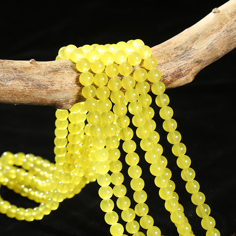 Bright yellow 6mm/ about 135 pieces