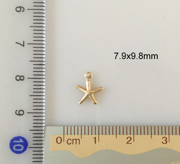 7.9x9.8mm single hole starfish
