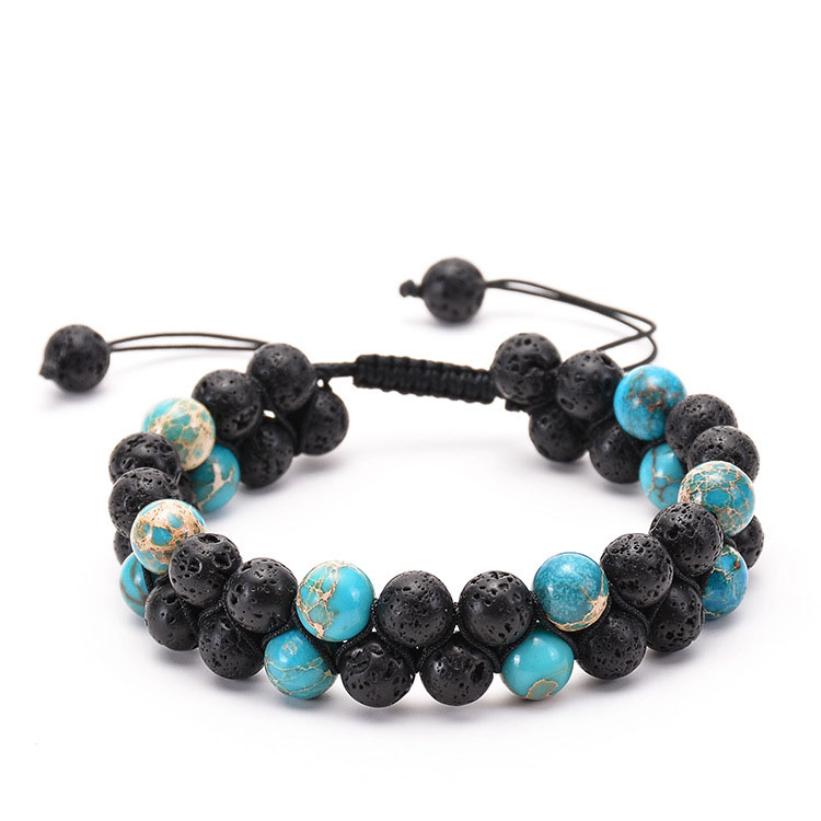 1:8MM men's bracelet (natural turquoise)