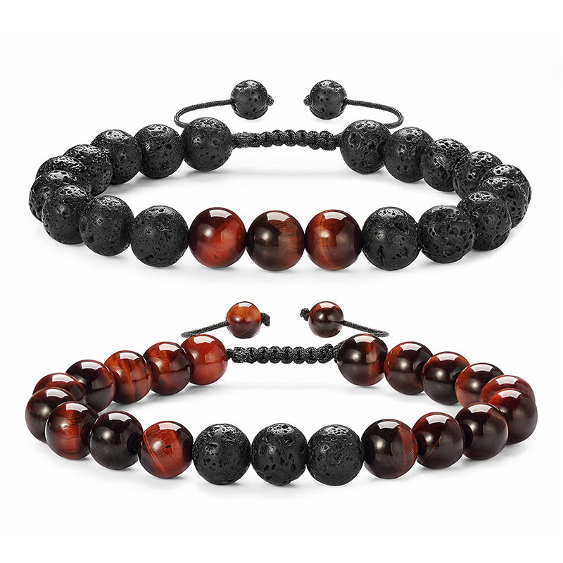 Red Tiger Eye Bracelet Set