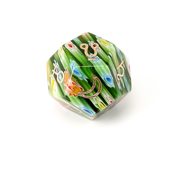 60:Flower Glass - Green 54