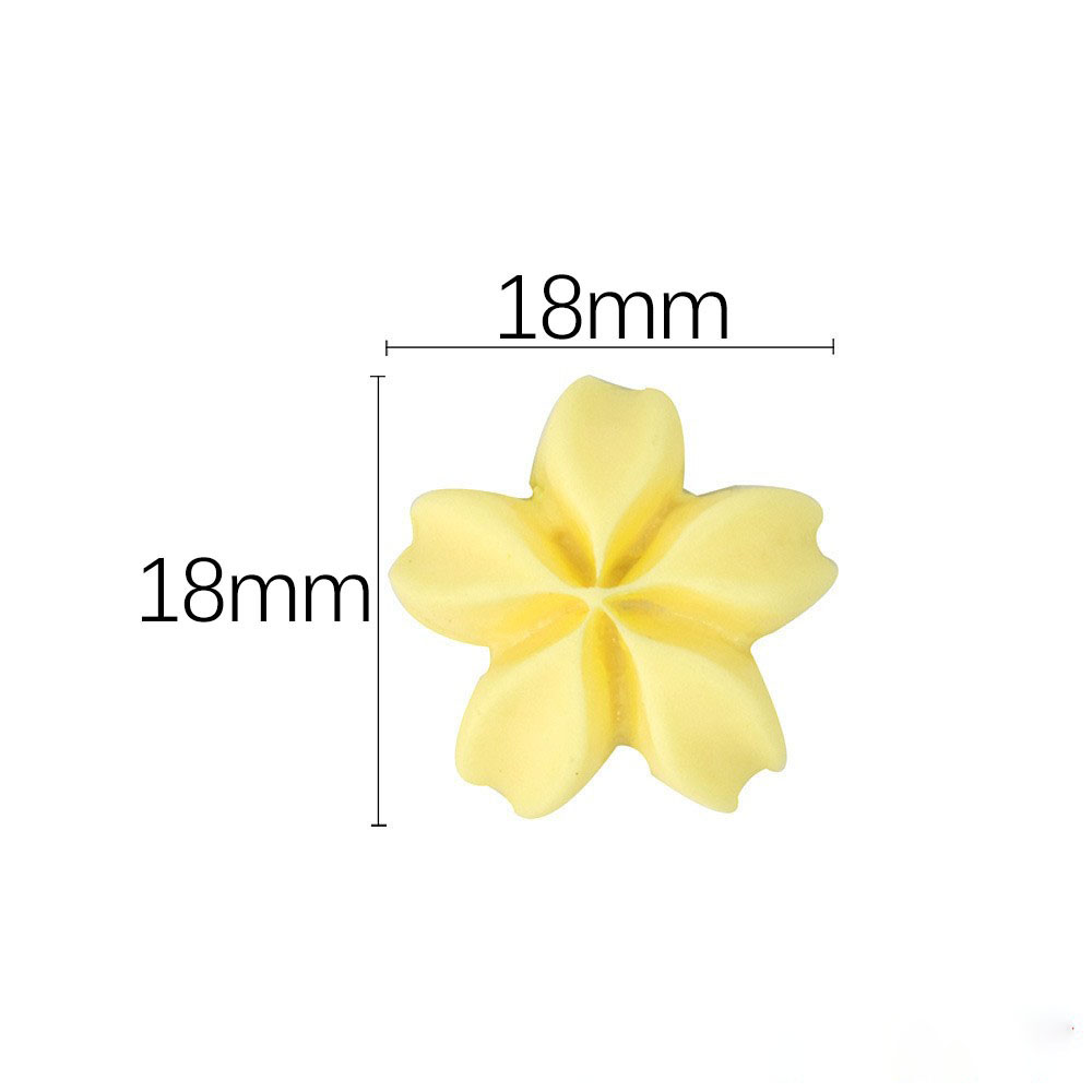 flower yellow, 18x18mm