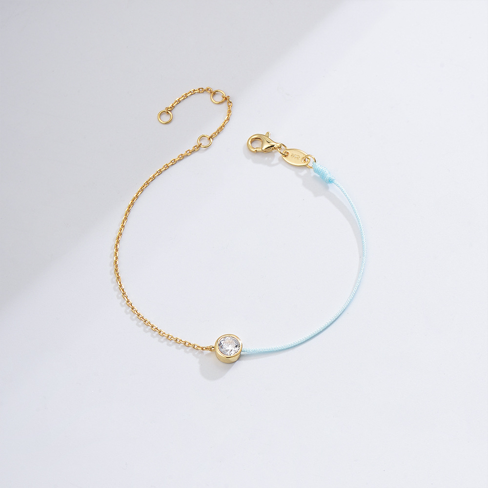 3:blue and 14K gold plated