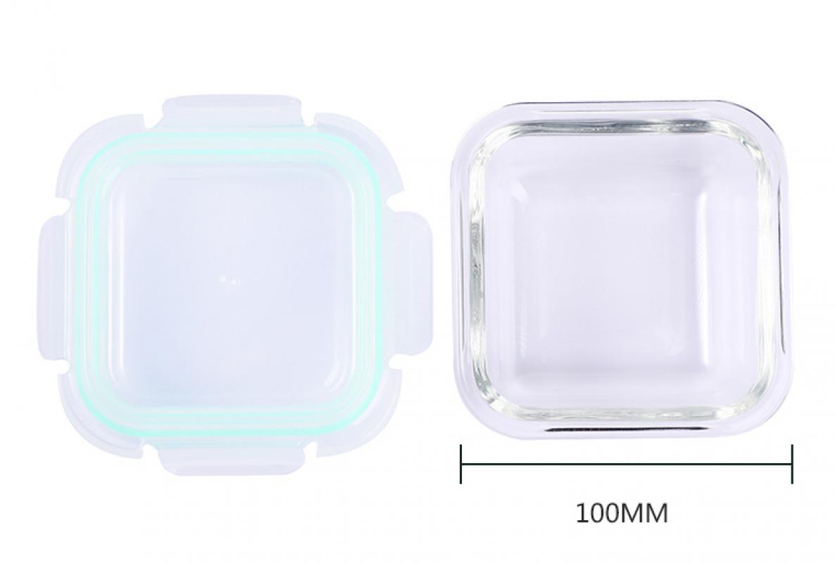 180ml square   transparent cover 100*100*60mm