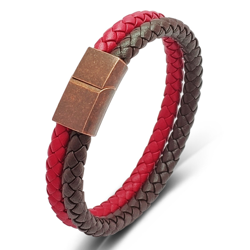 1:Red-brown leather [red copper] inner ring 165mm