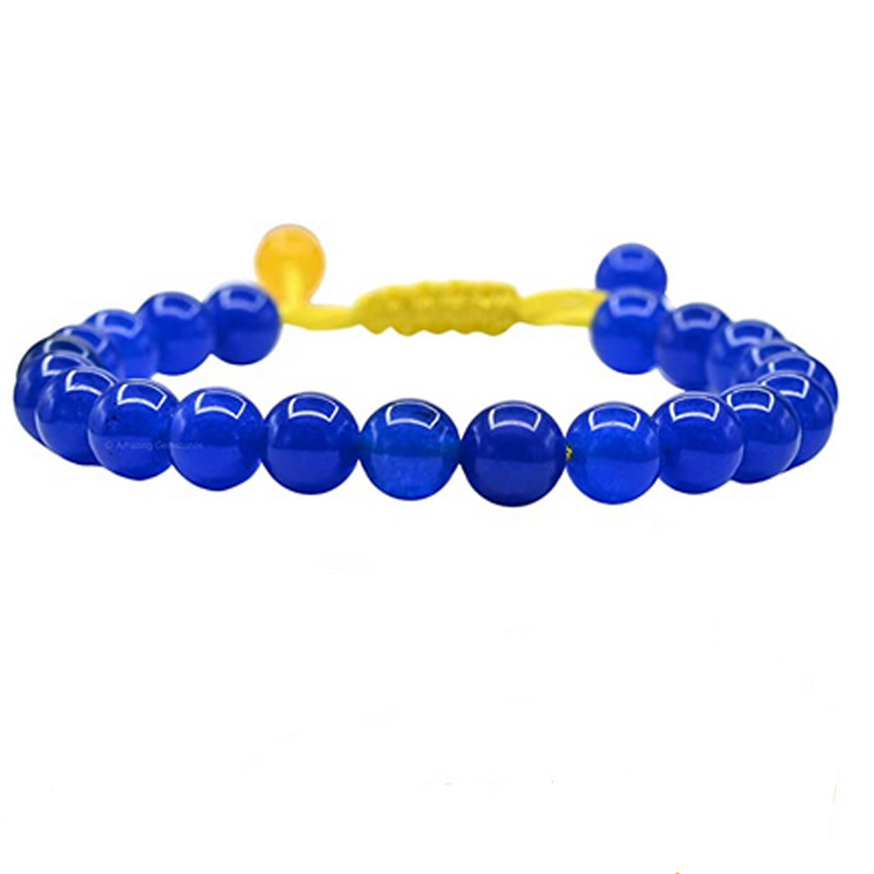 Single ring blue bead