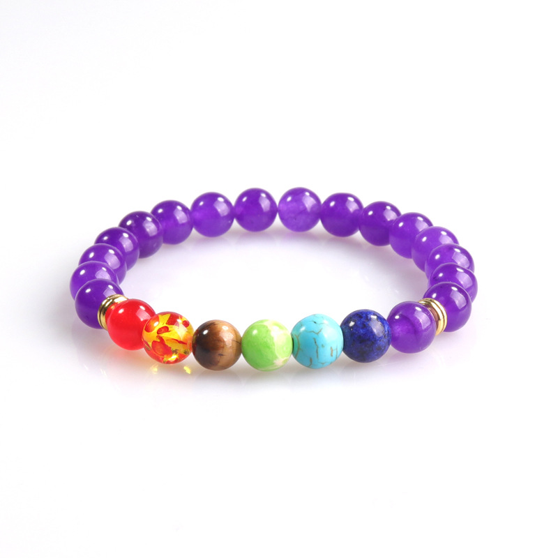 Purple chalcedony bracelet