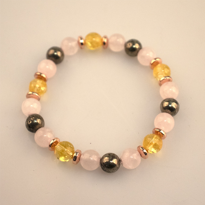 4:Pink Crystal Magnet Bracelet