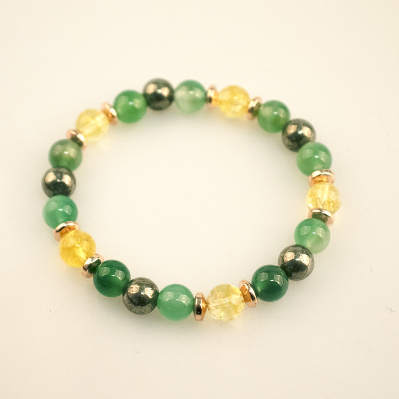 Citrine Green Crystal Bracelet