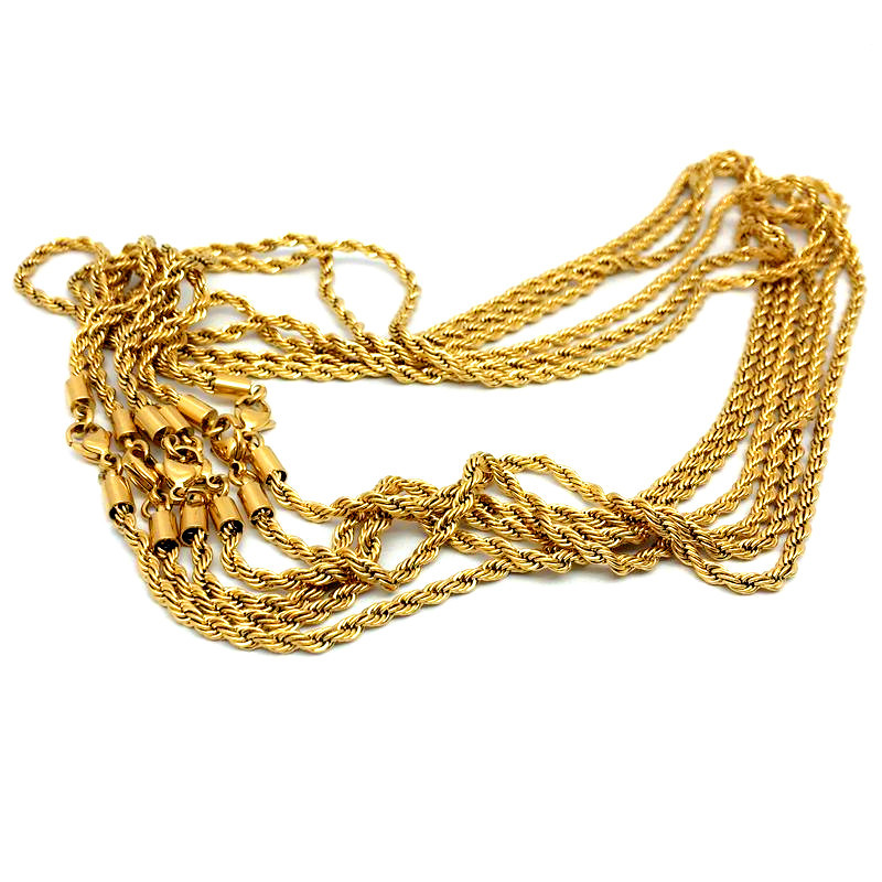 gold 3mm*45cm Goldfarbe