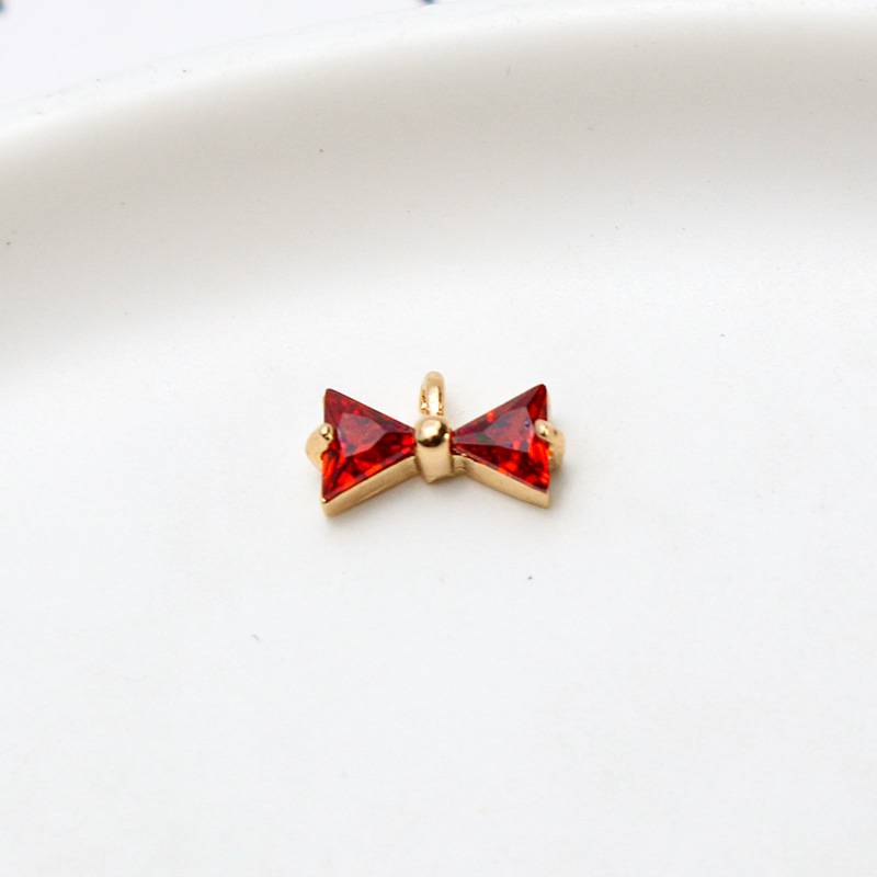 6:Red Single Hanging Bow 6x10mm