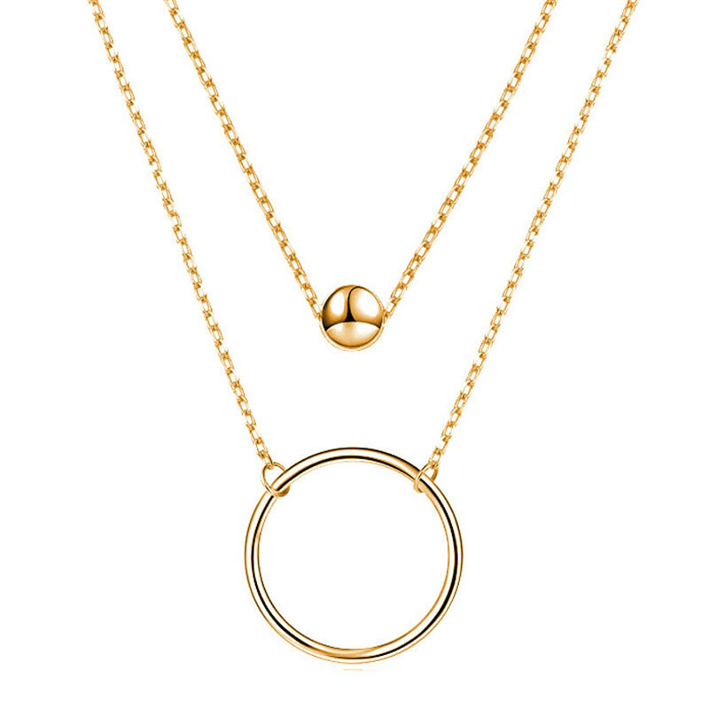 4:Single circle bead gold