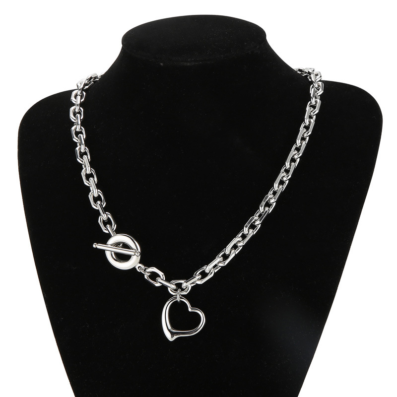 Steel necklace KN202625-Z