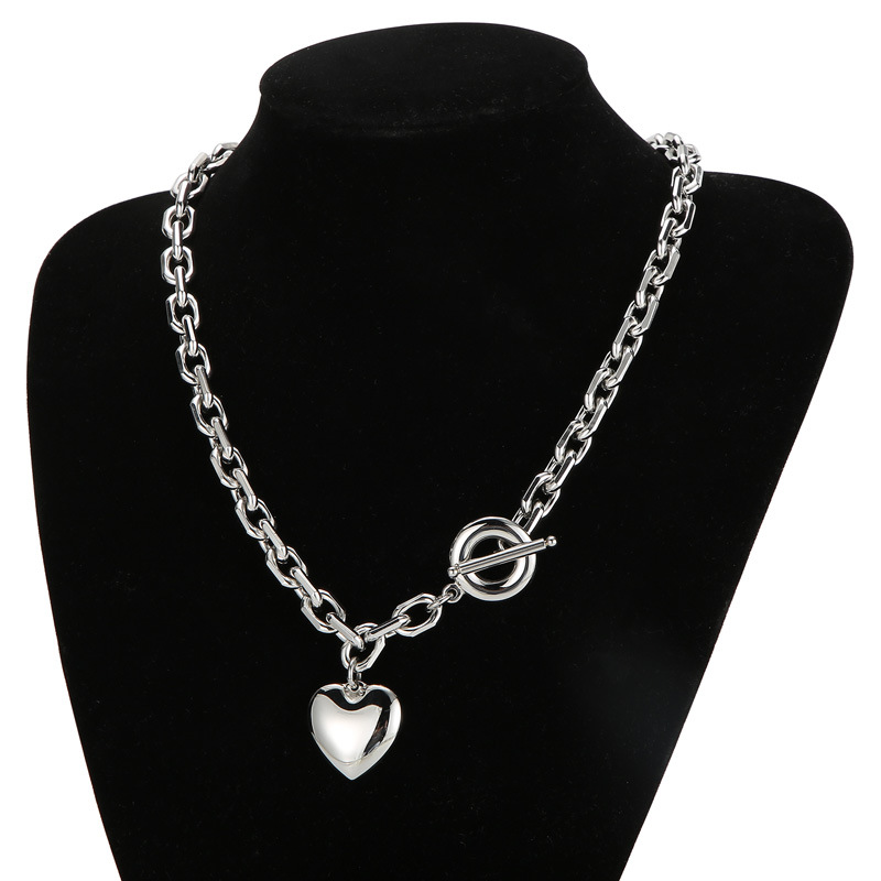 Steel necklace KN202627-Z
