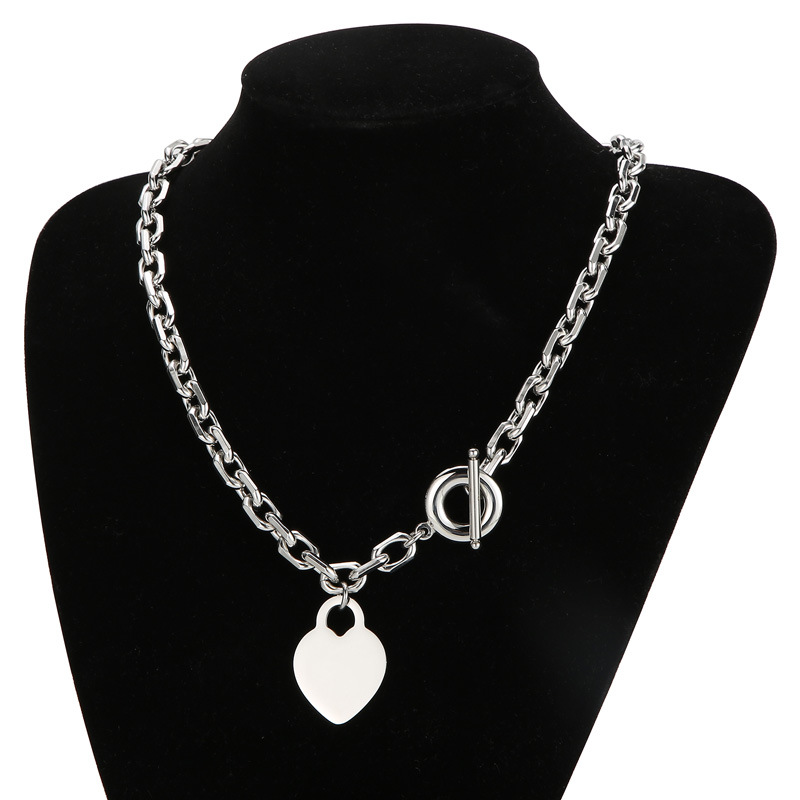 Steel necklace KN202623-Z