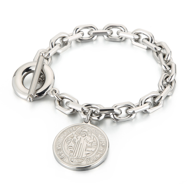 1:Steel bracelet KB152766-Z