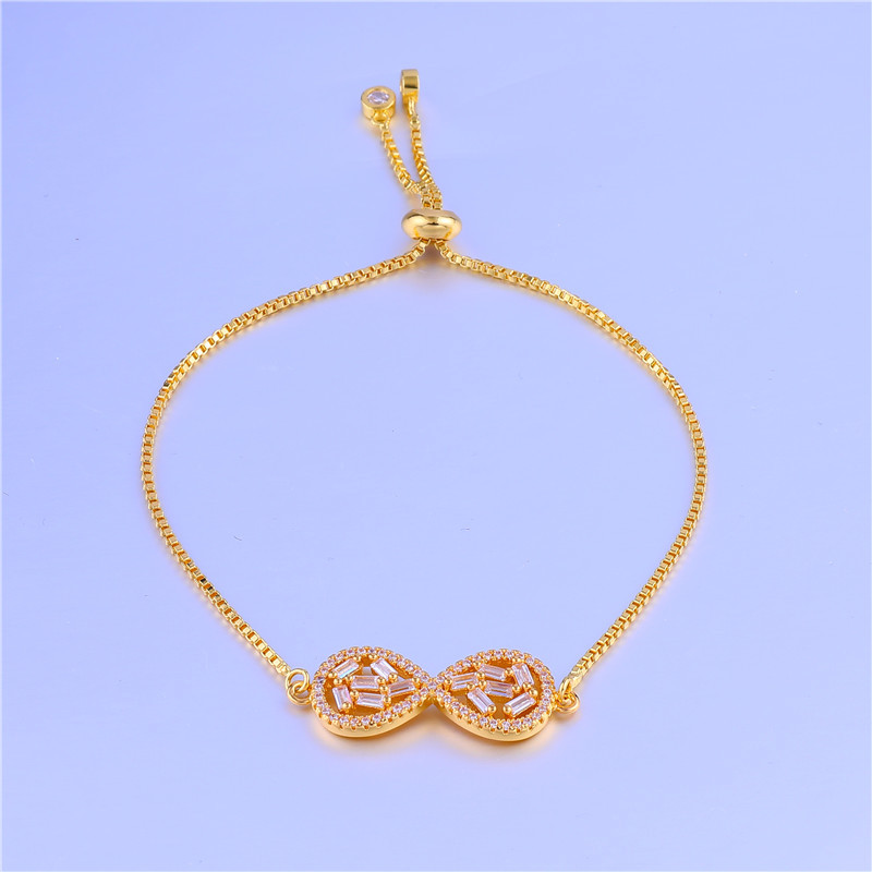 5:Gold Connector   Pull Bracelet 18cm