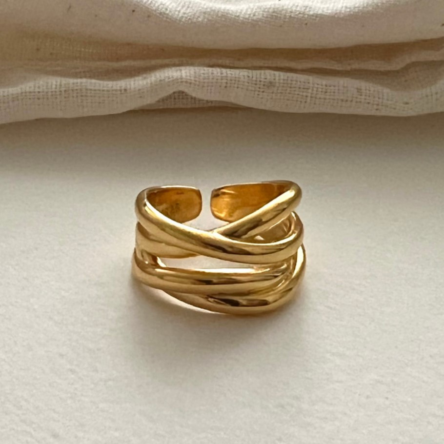 2 18K gold plated