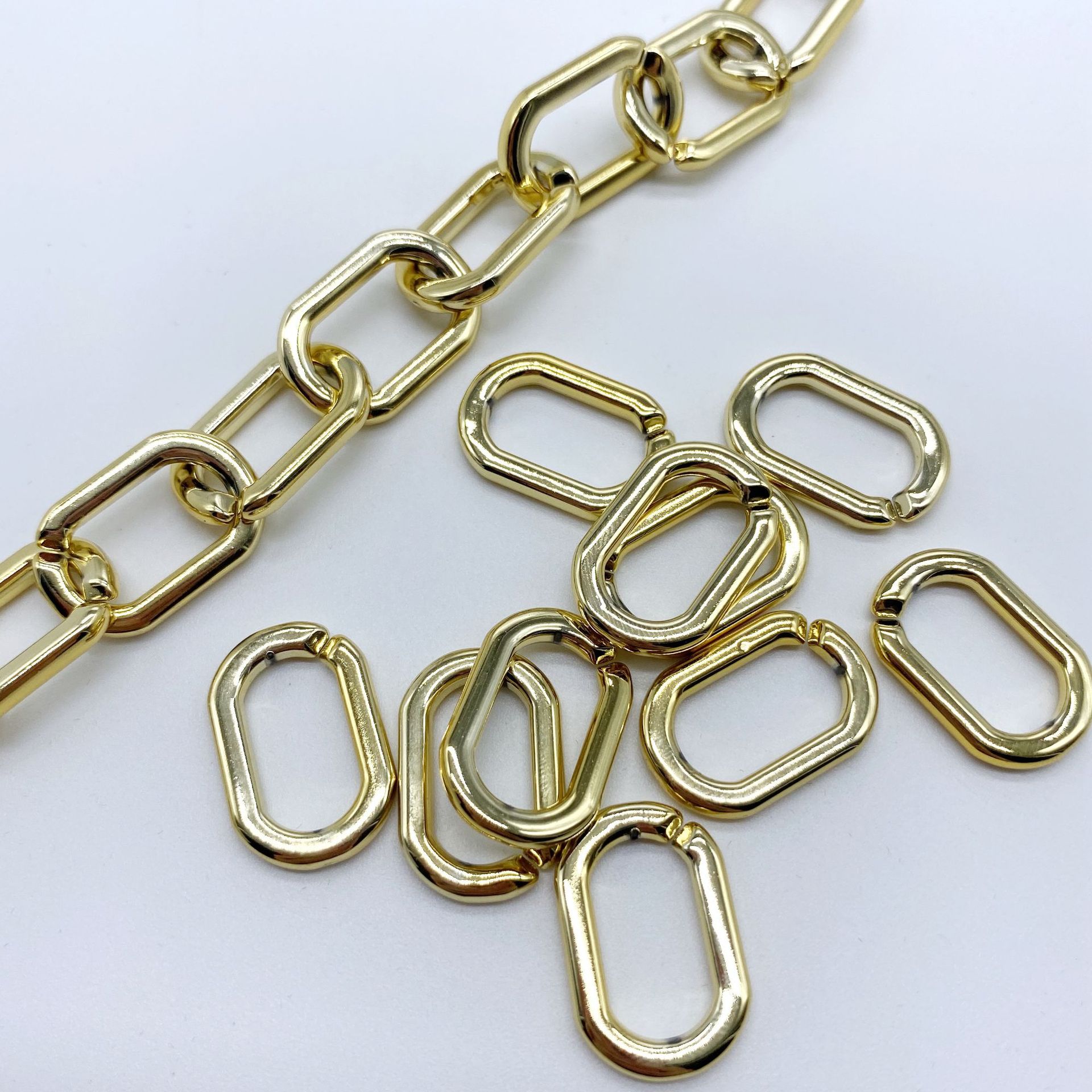 kc gold chain, 11x19mm