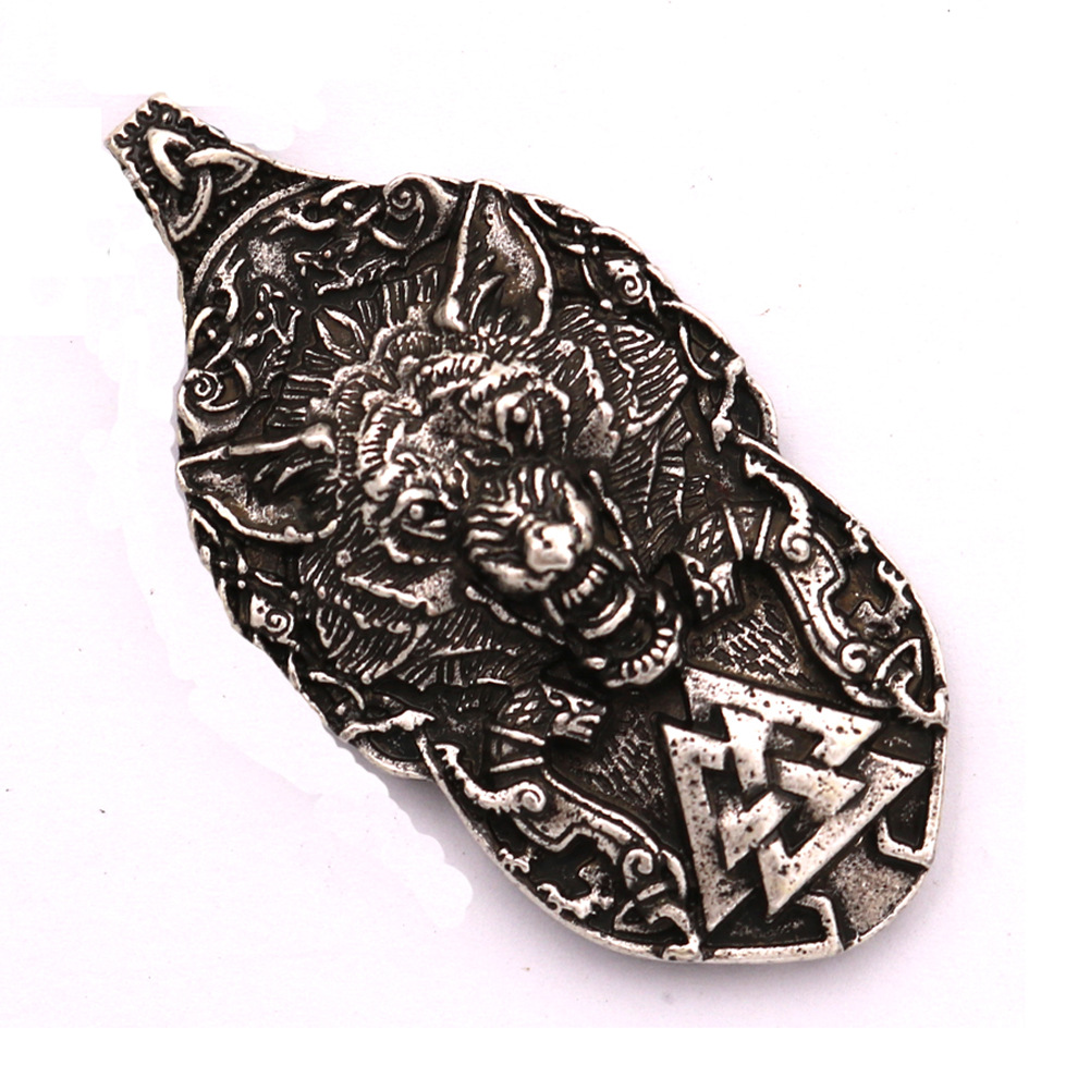 5:antique silver pendant