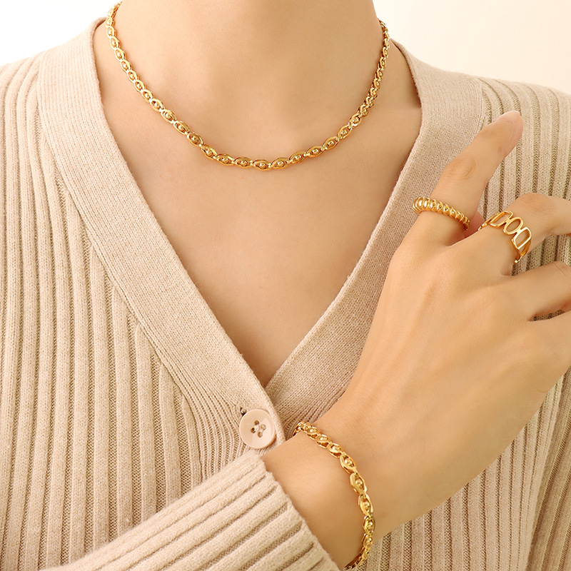 P342- Gold necklace -40cm