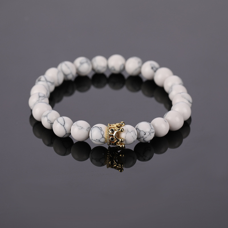 Small Golden Crown White Pine Bracelet