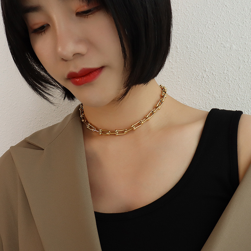 Gold Necklace 35+5cm